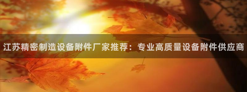 彩神v8iii：江苏精密制造设备附件厂家推荐：专业高质量设备附件供应商