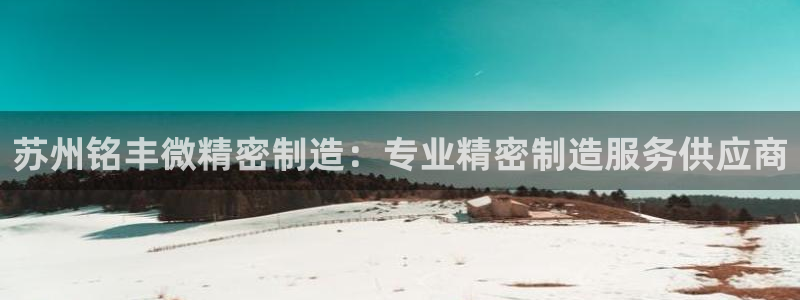 彩神vii官网大赢家：苏州铭丰微精密制造：专业精密制造服务供应商