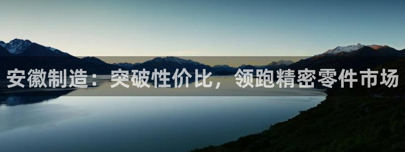 彩神大发官网：安徽制造：突破性价比，领跑精密零件市场
