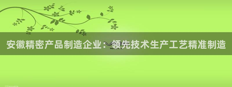 彩神怎么样可以提现：安徽精密产品制造企业：领先技术生产工艺精准制造