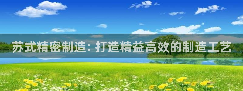 彩神购彩-购彩大厅入口娱乐首选：苏式精密制造: 打造精益高效的制造工艺