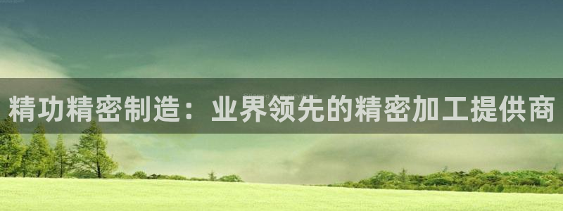 彩神v8下载：精功精密制造：业界领先的精密加工提供商