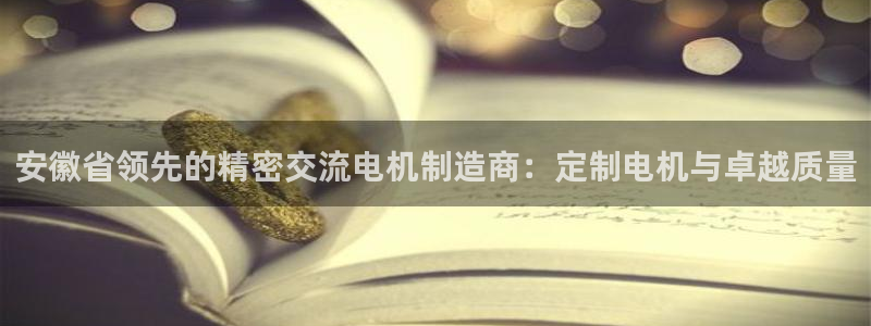 彩神是正规平台吗：安徽省领先的精密交流电机制造商：定制电机与卓越质量