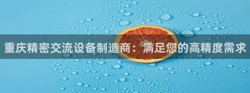 彩神vip购彩大厅在哪：重庆精密交流设备制造商：满足您的高精度需求