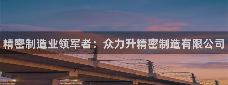 天天彩神welcome：精密制造业领军者：众力升精密制造有限公司