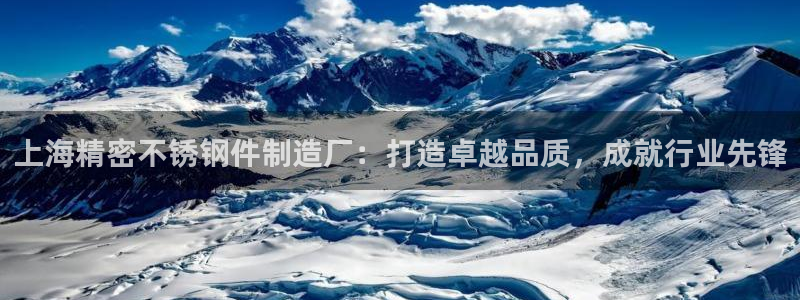 彩神v8平台正规吗知乎：上海精密不锈钢件制造厂：打造卓越品质，成就行业先锋