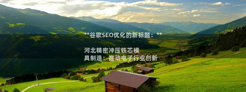 下载彩神通关注金码：**谷歌SEO优化的新标题：**

河北精密冲压铁芯模
具制造：推动电子行业创新