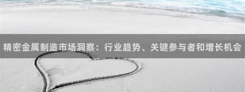 彩神vll趣投彩：精密金属制造市场洞察：行业趋势、关键参与者和增长机会