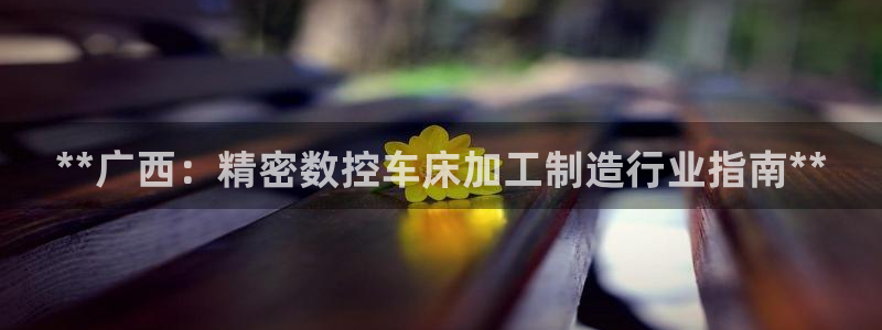 彩神赢钱了吗知乎：**广西：精密数控车床加工制造行业指南**