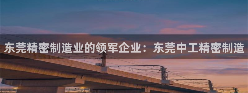 彩神v8是真的挣钱吗：东莞精密制造业的领军企业：东莞中工精密制造