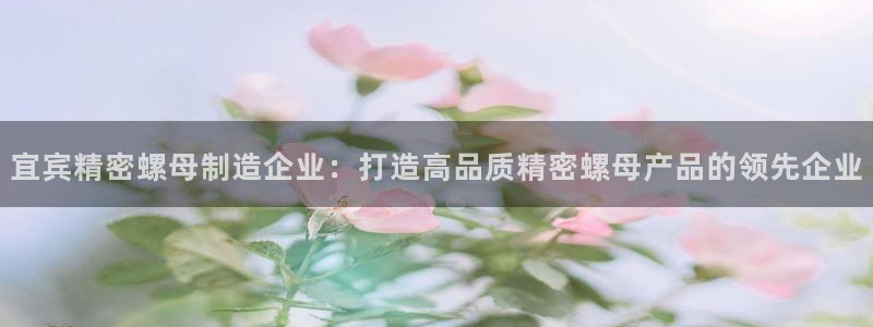 彩神旗下有哪些平台可以玩：宜宾精密螺母制造企业：打造高品质精密螺母产品的领先企业