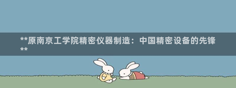 彩神ios下载：**原南京工学院精密仪器制造：中国精密设备的先锋
**