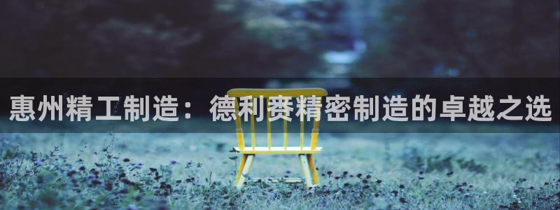 下载彩神争霸谁与我争锋：惠州精工制造：德利赉精密制造的卓越之选