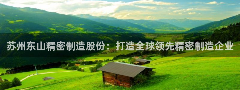彩神是正规平台吗：苏州东山精密制造股份：打造全球领先精密制造企业