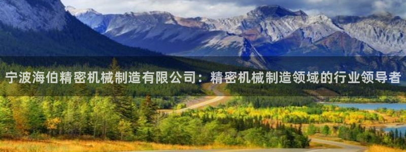 彩神vll首页：宁波海伯精密机械制造有限公司：精密机械制造领域的行业领导者